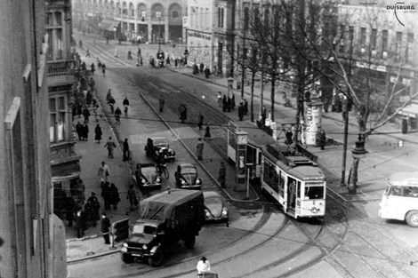 Трамвай города Дуйсбурга в середине XX века