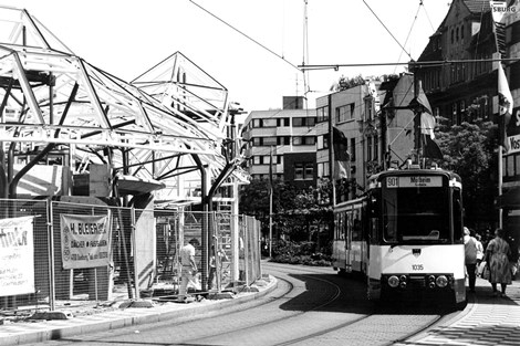 Трамвай города Дуйсбурга в 70-90-е гг. XX века