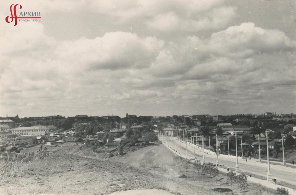Панорама Разгуляя. Северная дамба.  2 августа 1961.