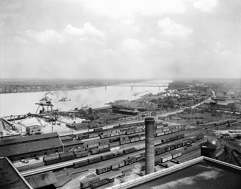 Riverfront of Louisville, Kentucky, 1926