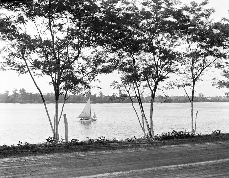 Парусник на реке Огайо, Луисвилль, Кентукки, 1930