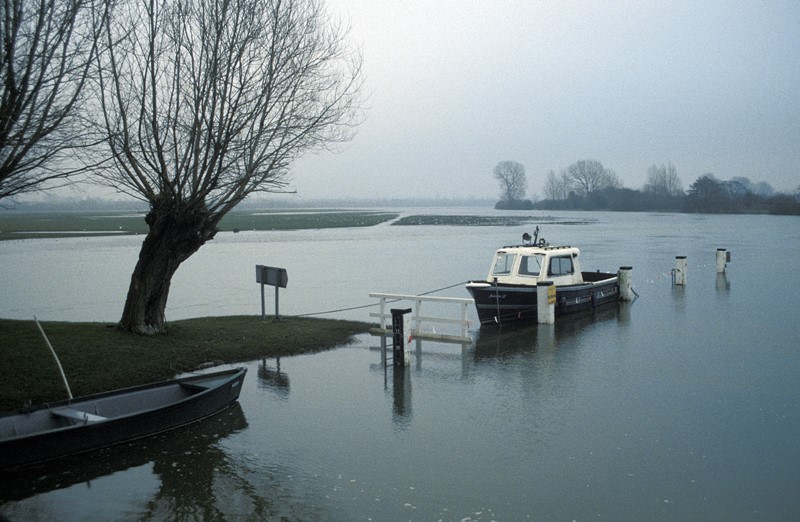 Port Meadow from the north, in flood: an almost annual occurrence