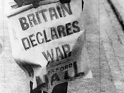 Плакат: Британия объявляет войну. 1939. Оксфорд.
