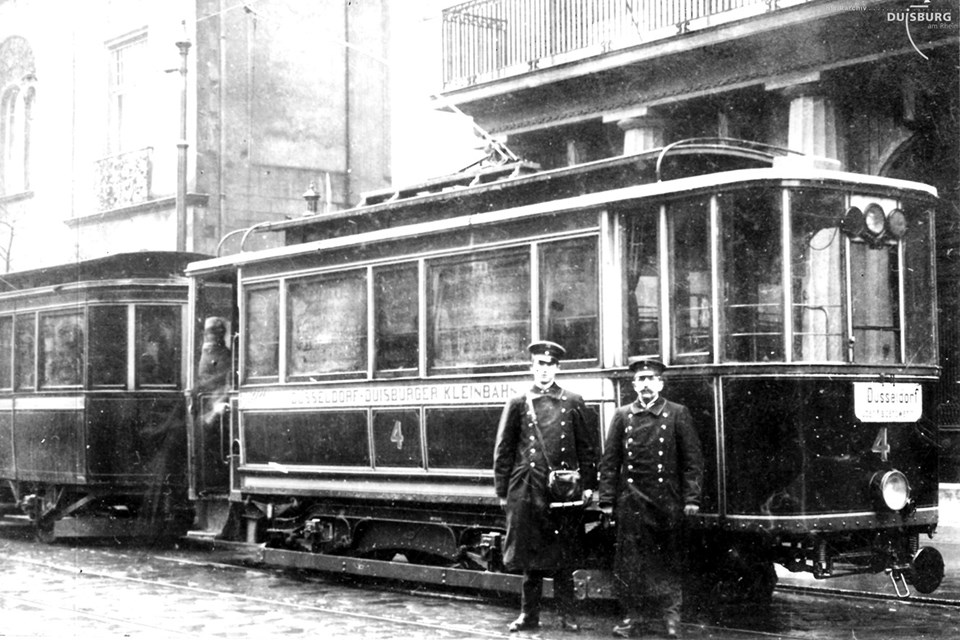 Трамвайные вагоны, 1903 год. Городской архив Дуйсбурга. Дуйсбург, транспорт Е. № 85.