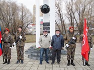Встреча участников ликвидации последствий аварии на Чернобыльской АЭС. В центре слева направо Касеев Михаил Егорович и Кочинов Виктор Кузьмич