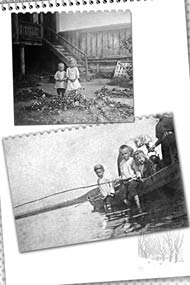 Кашмиловы на рыбалке (Катя с братьями) «Архив города Перми». Ф.1040. Из новых поступлений