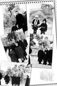 Зимние скульптуры 1950-1970-х - любимое место отдыха пермяков. МУ «Архив города Перми». Коллекция фотодокументов