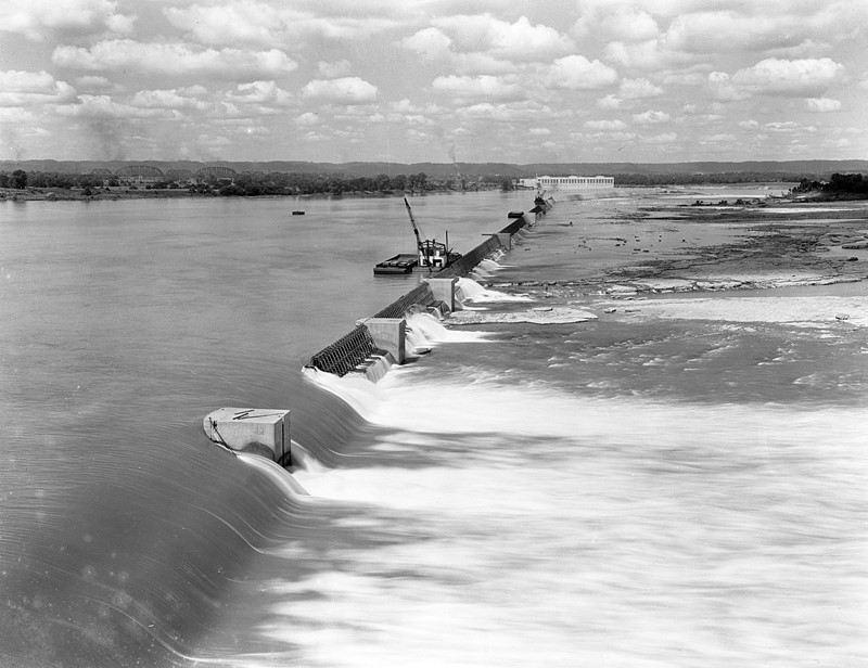 Дамба и Луисвилльская гидроэлектростанция, Луисвилль, Кентукки, 1928