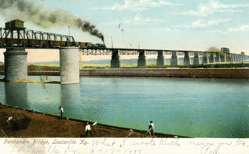 Panhandle Bridge over the Ohio River at Louisville, Kentucky