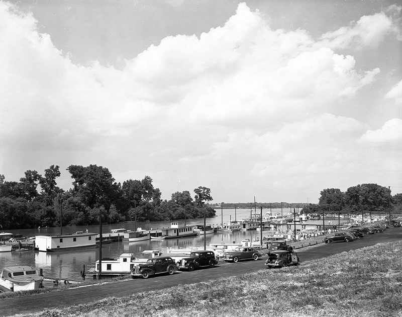 Муниципальная гавань для лодок, Луисвилль, Кентукки, 1941 год