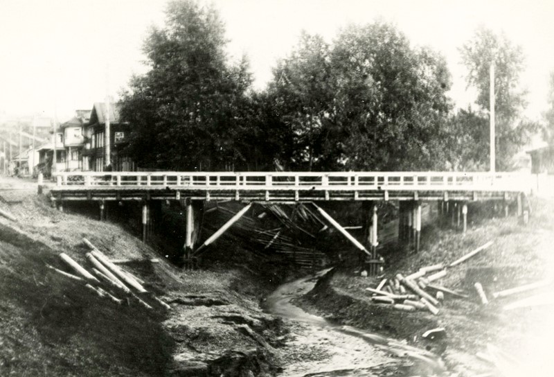 Bridge over the Iva River on July 17, 1930